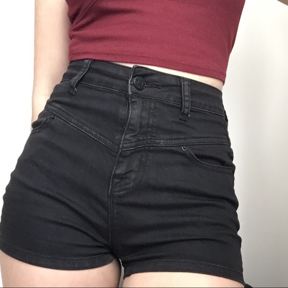 BDG High Rise Black Shorts